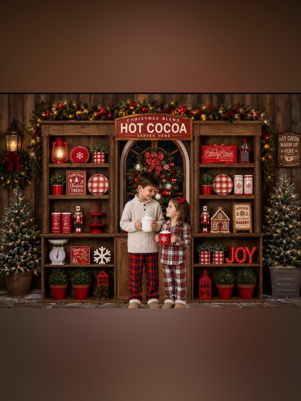 Christmas photography backdrop